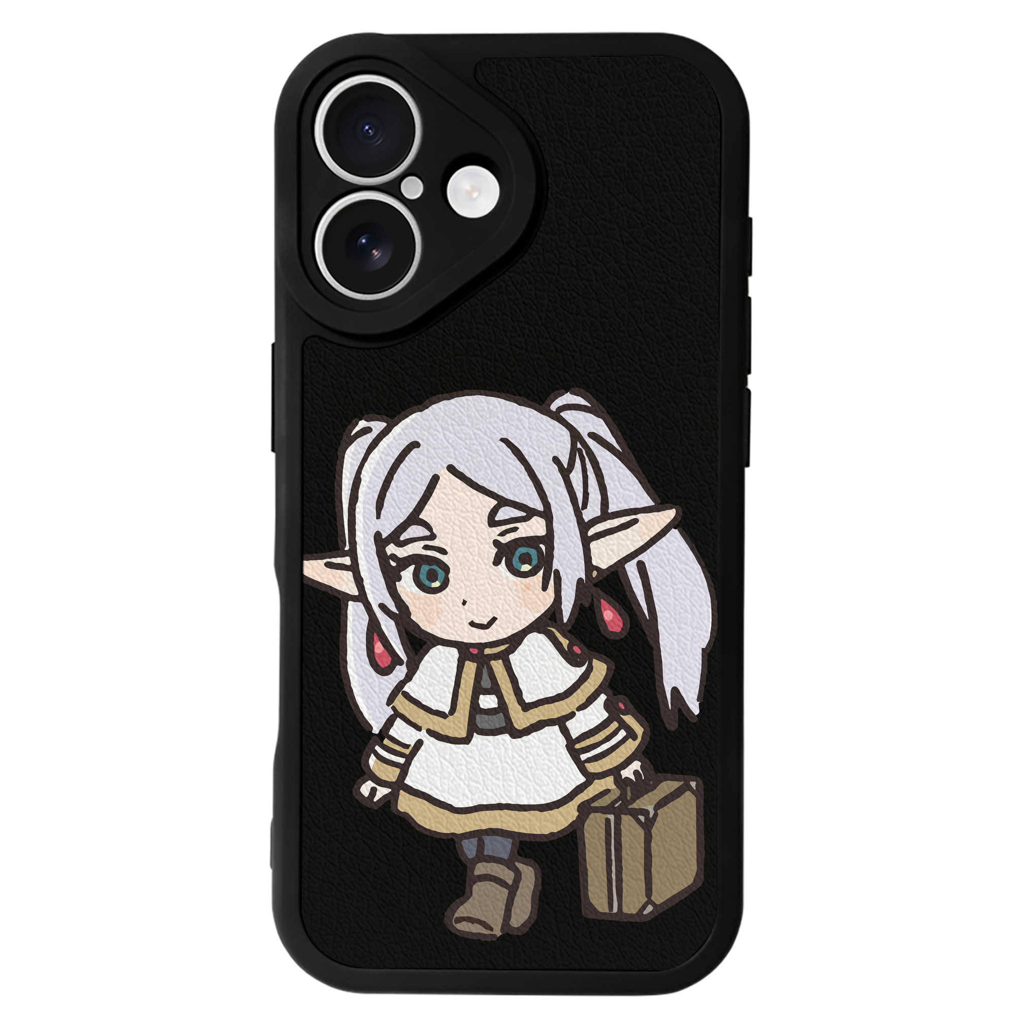（画像用） 葬送のフリーレン Frieren 【iPhone 16シリーズ対応】シリコンスマホケース（レザー調） 材質：シリコン